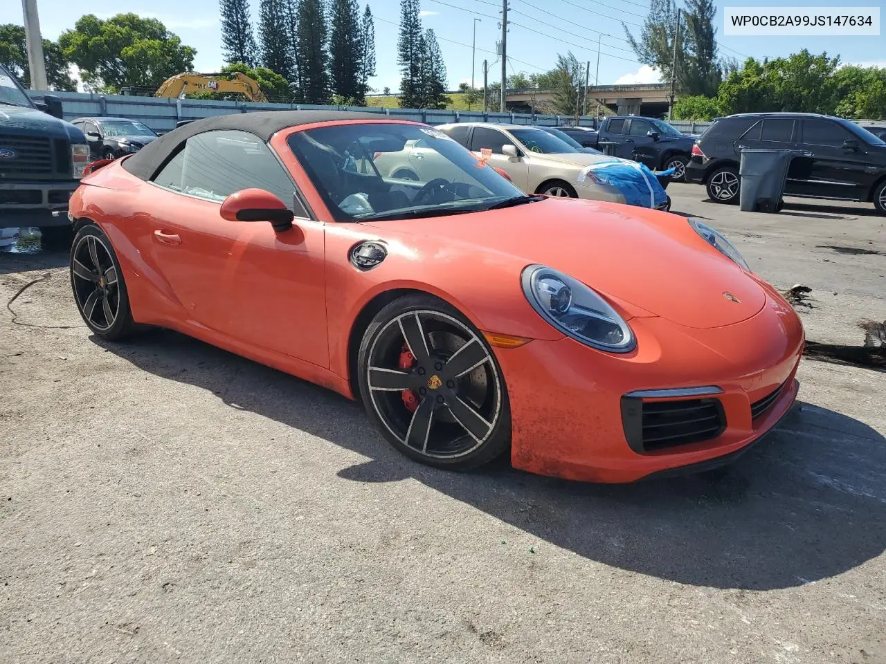 2018 Porsche 911 Carrera S VIN: WP0CB2A99JS147634 Lot: 62126475