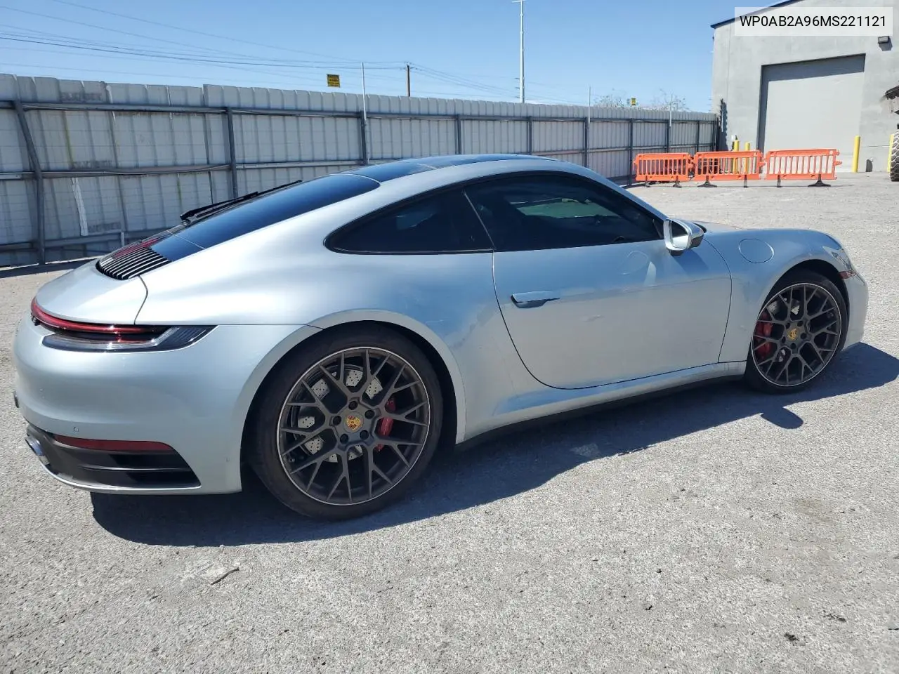 2021 Porsche 911 Carrera S VIN: WP0AB2A96MS221121 Lot: 52954025