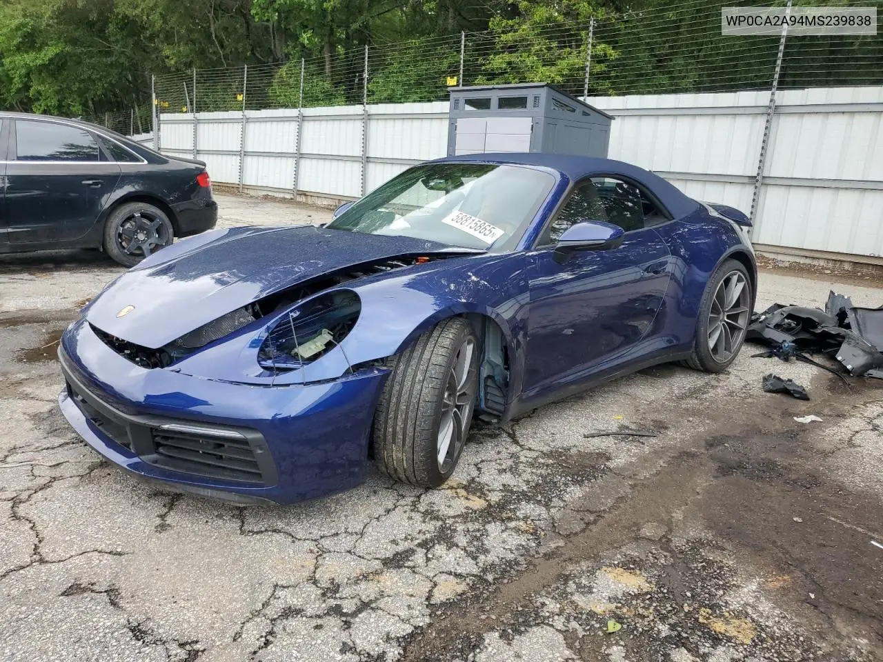 2021 Porsche 911 Carrera VIN: WP0CA2A94MS239838 Lot: 58815865