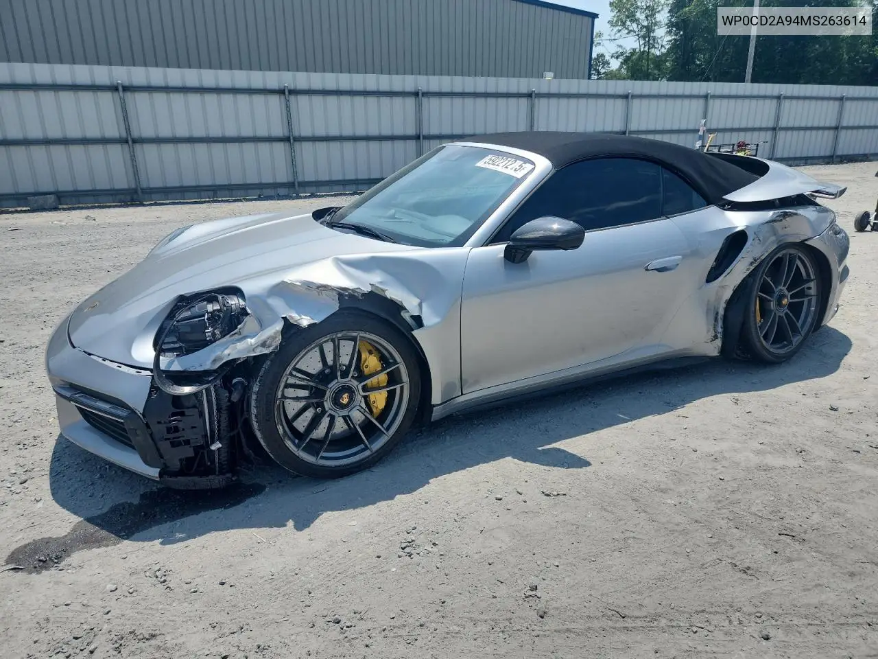 2021 Porsche 911 Turbo VIN: WP0CD2A94MS263614 Lot: 59221215