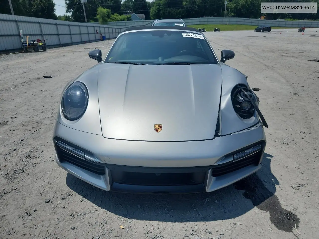 2021 Porsche 911 Turbo VIN: WP0CD2A94MS263614 Lot: 59221215