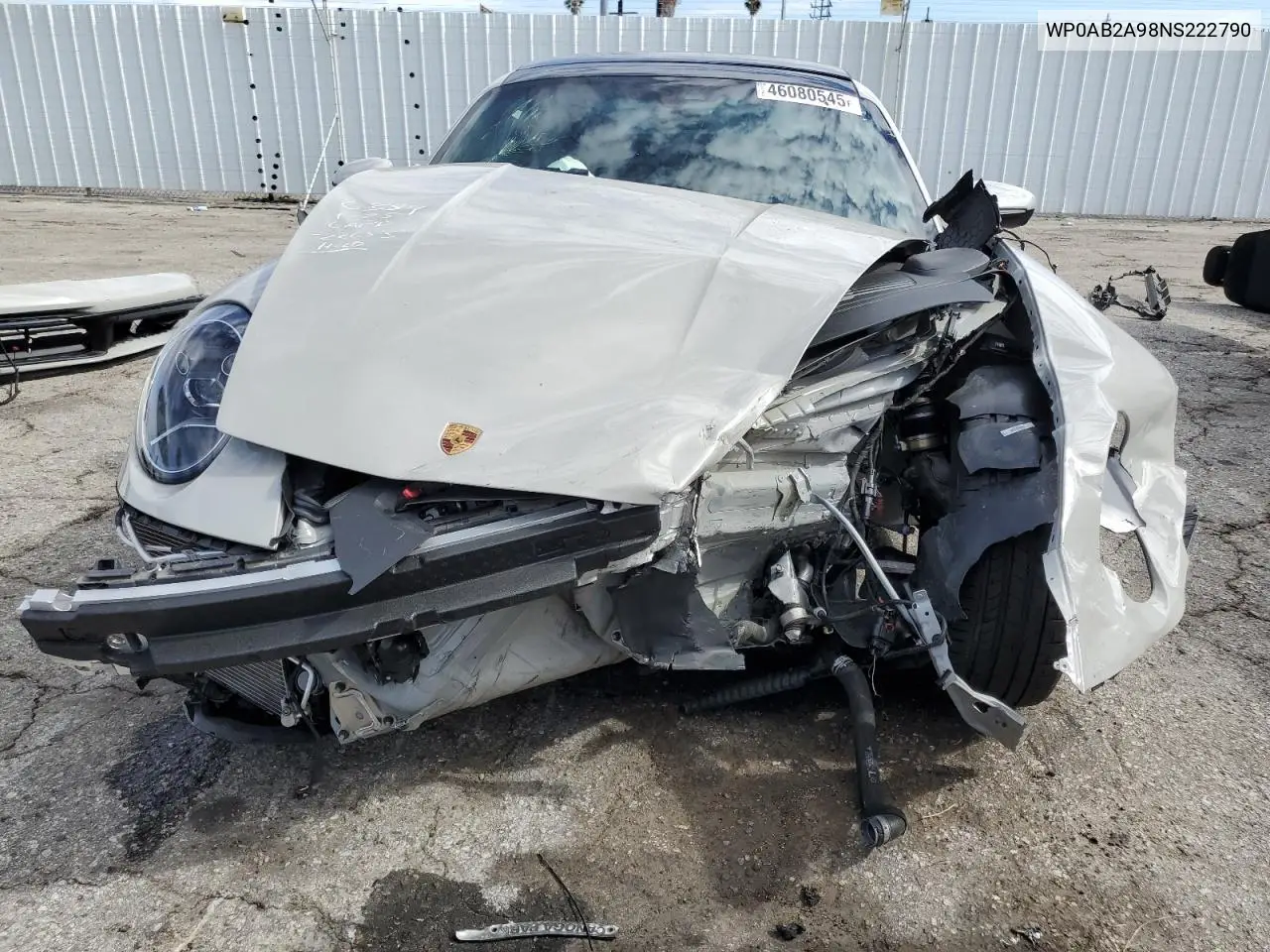 2022 Porsche 911 Carrera S VIN: WP0AB2A98NS222790 Lot: 46080545