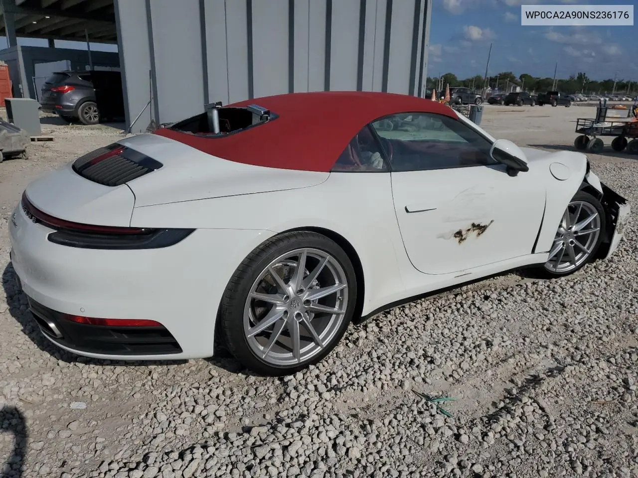 2022 Porsche 911 Carrera VIN: WP0CA2A90NS236176 Lot: 53336255