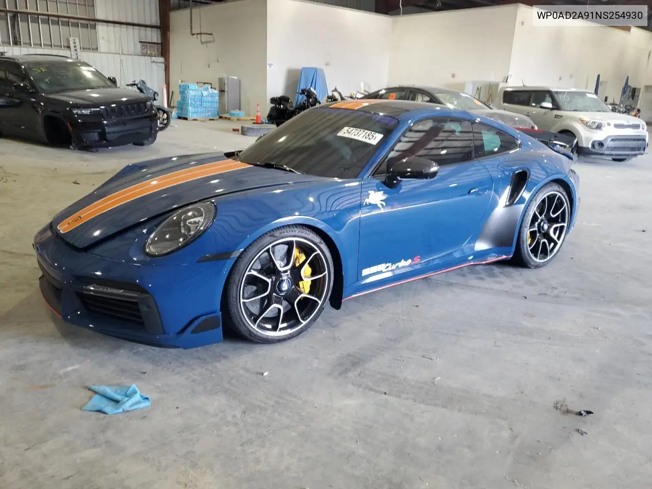 2022 Porsche 911 Turbo VIN: WP0AD2A91NS254930 Lot: 54737185