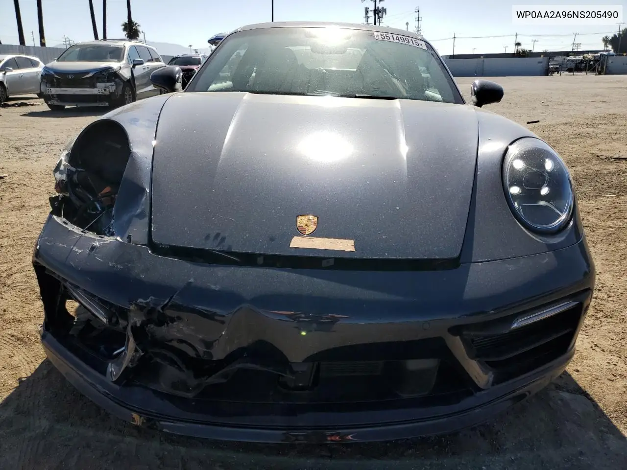 2022 Porsche 911 Carrera VIN: WP0AA2A96NS205490 Lot: 55149915