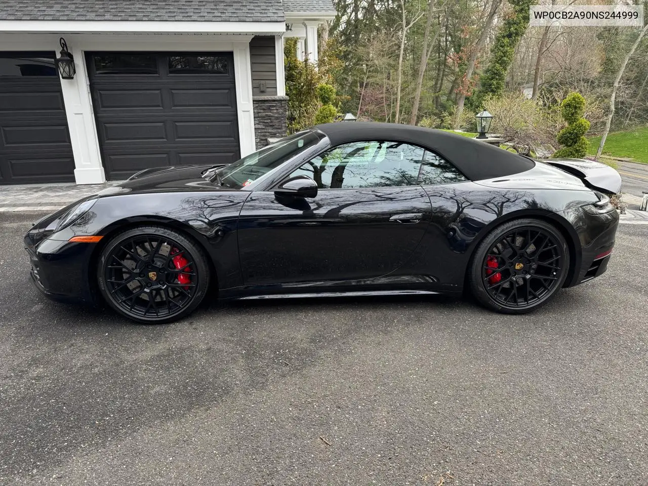 2022 Porsche 911 Carrer VIN: WP0CB2A90NS244999 Lot: 56801295