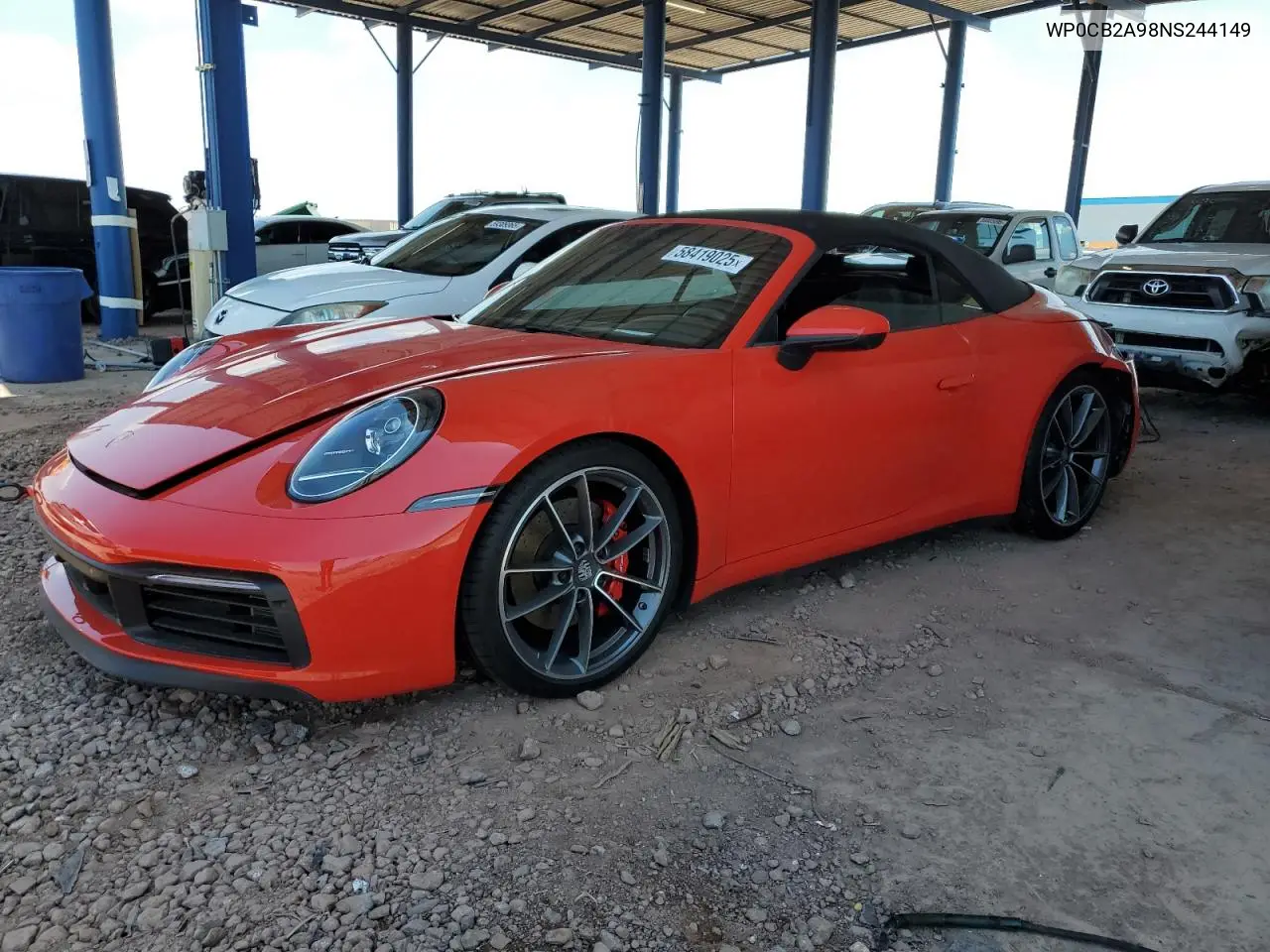 2022 Porsche 911 Carrera S VIN: WP0CB2A98NS244149 Lot: 58419025