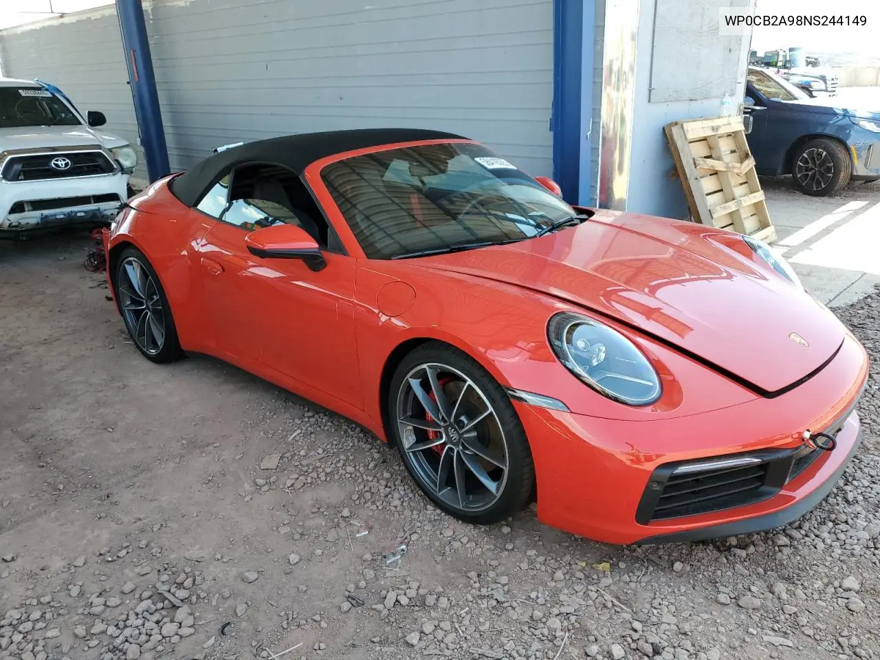 2022 Porsche 911 Carrera S VIN: WP0CB2A98NS244149 Lot: 58419025