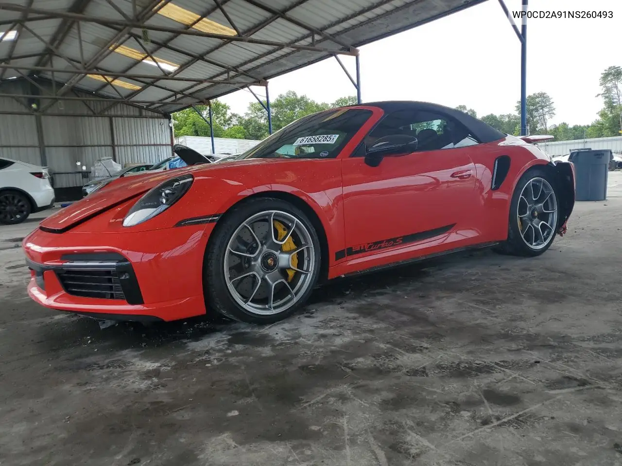 2022 Porsche 911 Turbo VIN: WP0CD2A91NS260493 Lot: 61658285