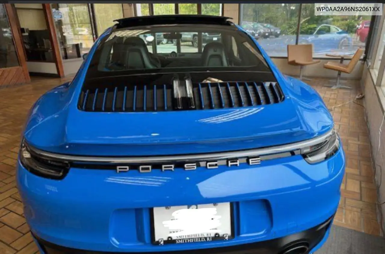 2022 Porsche 911 Carrera VIN: WP0AA2A96NS2061XX Lot: 61761515