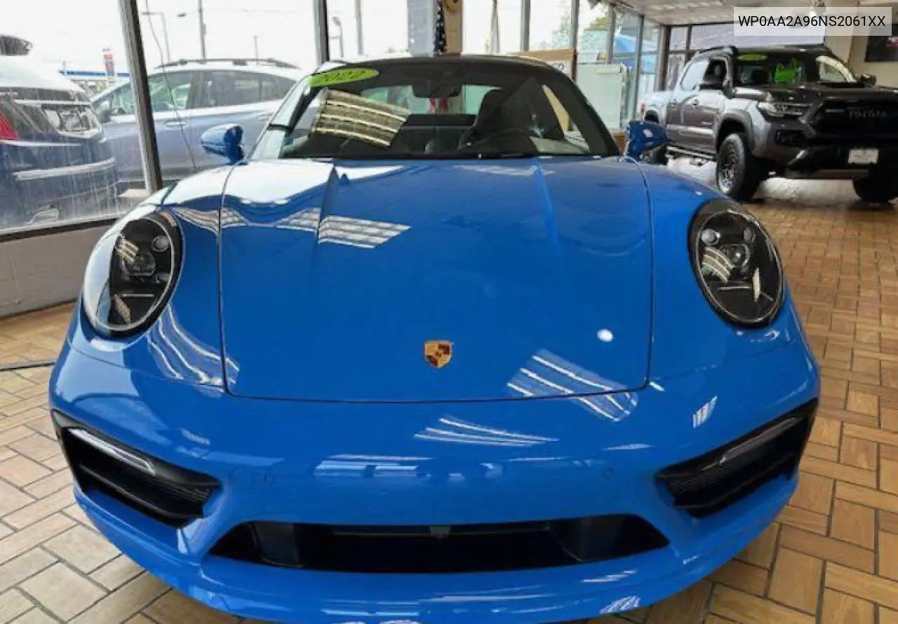 2022 Porsche 911 Carrera VIN: WP0AA2A96NS2061XX Lot: 61761515