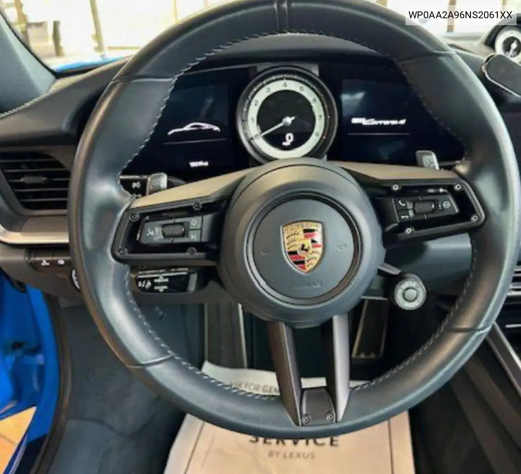 2022 Porsche 911 Carrera VIN: WP0AA2A96NS2061XX Lot: 61761515