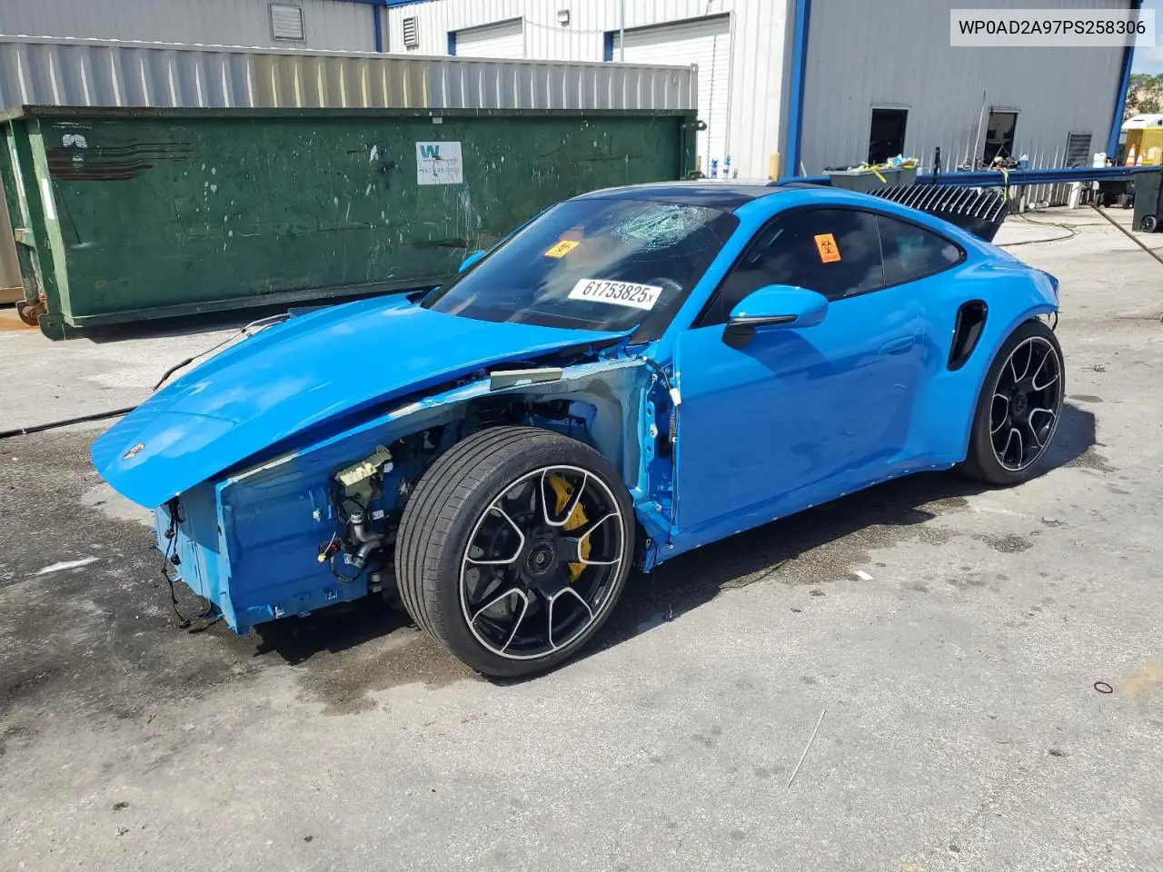2023 Porsche 911 Turbo VIN: WP0AD2A97PS258306 Lot: 61753825
