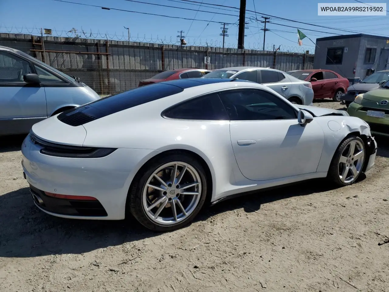 2024 Porsche 911 Carrera S VIN: WP0AB2A99RS219502 Lot: 49805545