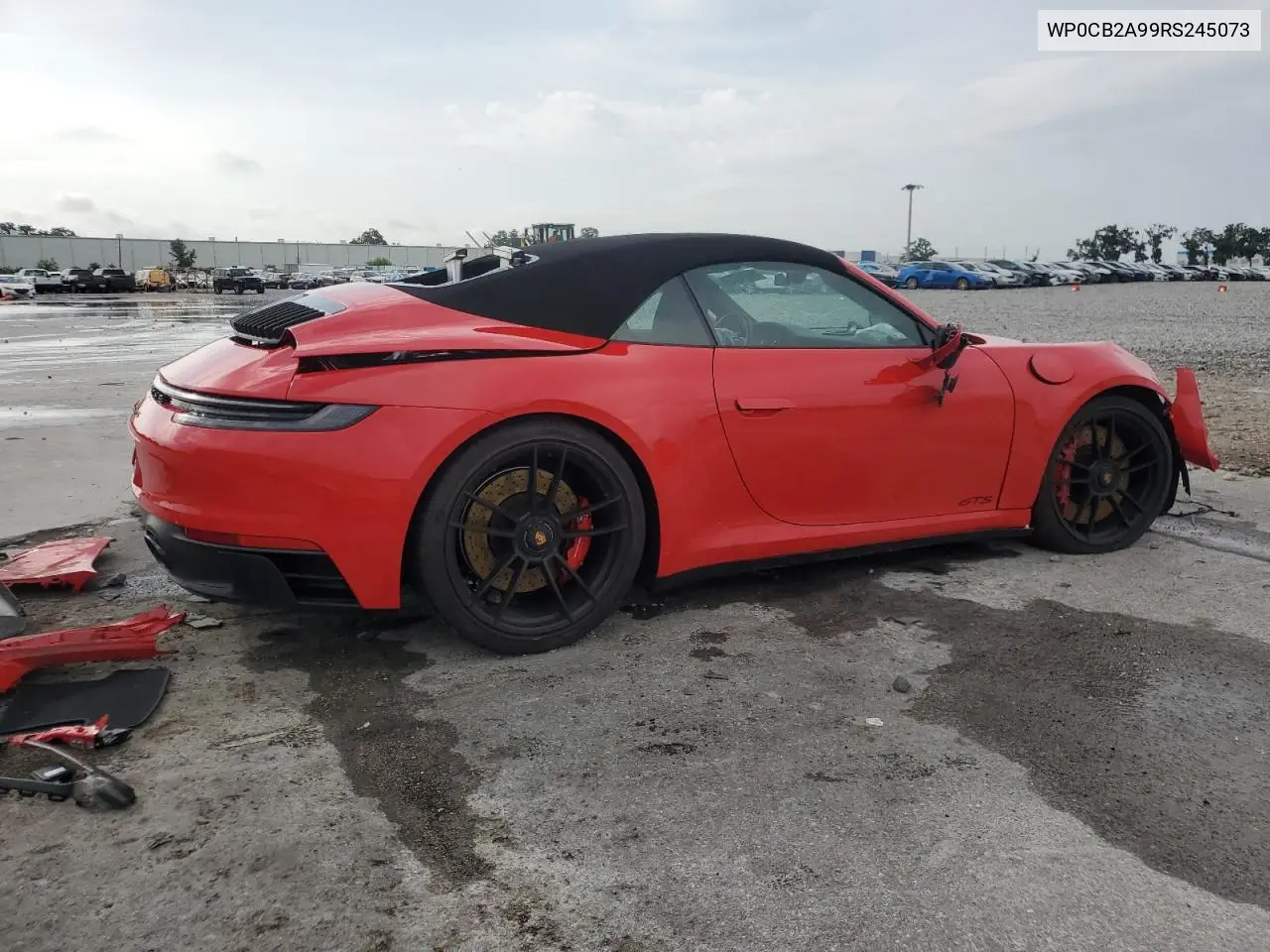2024 Porsche 911 Carrera S VIN: WP0CB2A99RS245073 Lot: 58915725