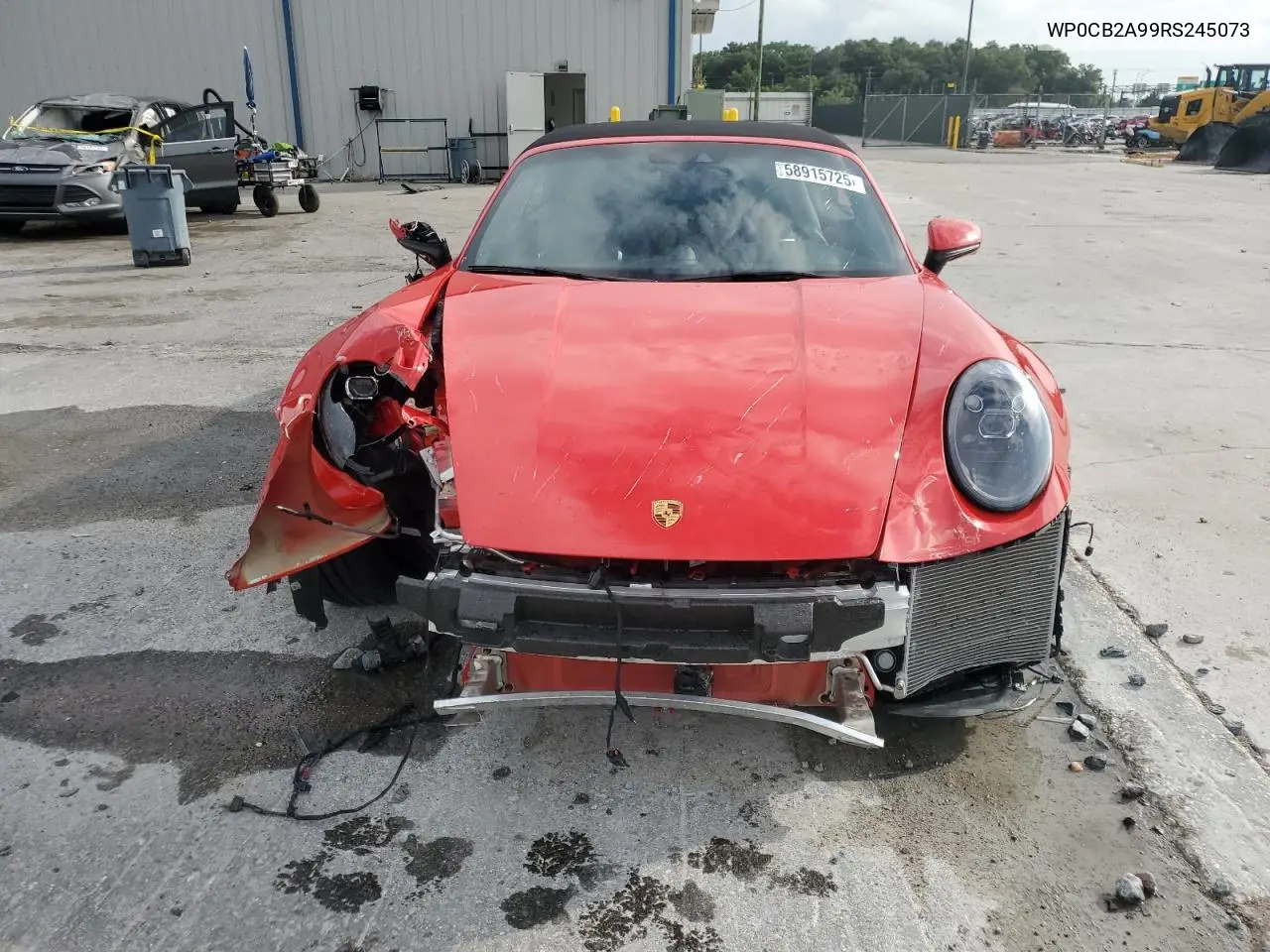 2024 Porsche 911 Carrera S VIN: WP0CB2A99RS245073 Lot: 58915725
