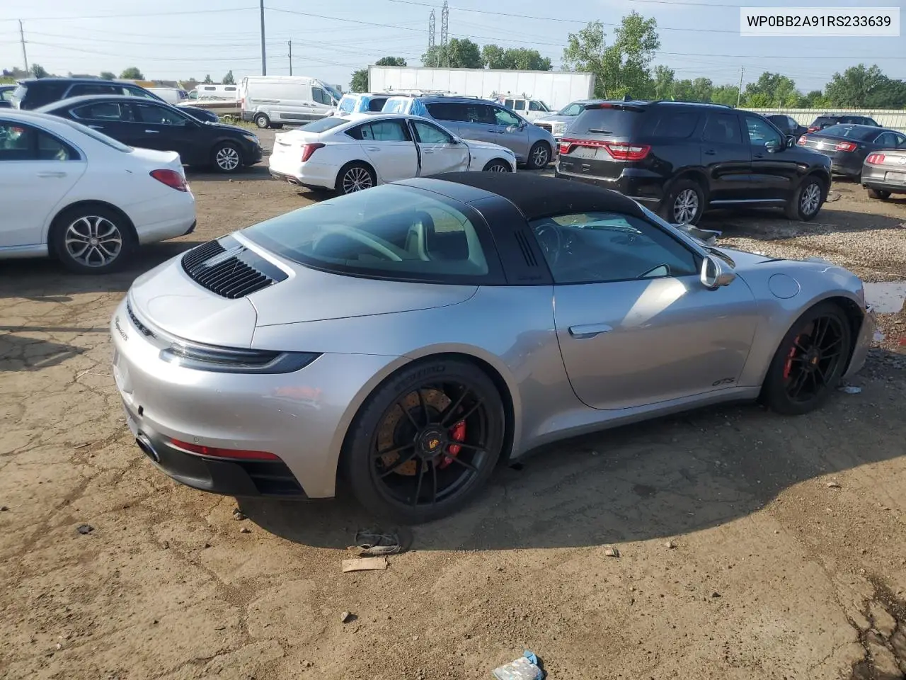 2024 Porsche 911 Targa 4S VIN: WP0BB2A91RS233639 Lot: 62155595