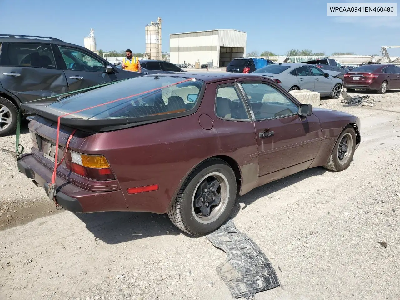 1984 Porsche 944 VIN: WP0AA0941EN460480 Lot: 54192385