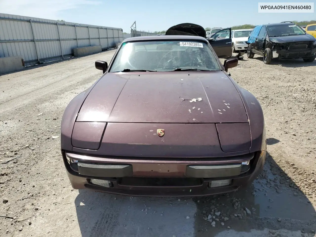 1984 Porsche 944 VIN: WP0AA0941EN460480 Lot: 54192385