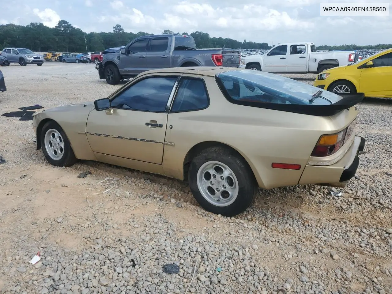 1984 Porsche 944 VIN: WP0AA0940EN458560 Lot: 59191935