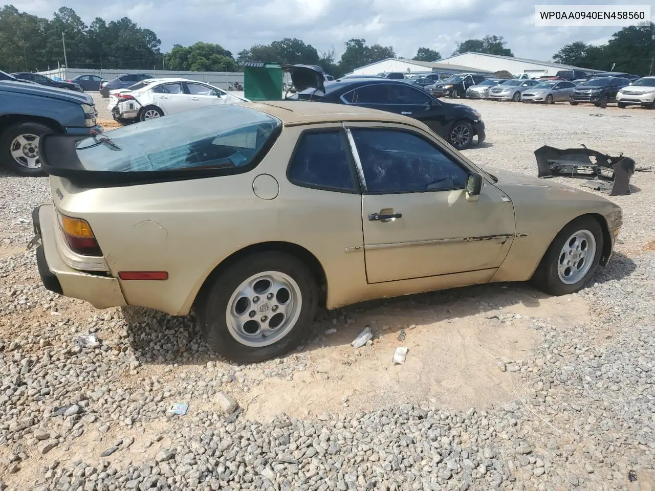 1984 Porsche 944 VIN: WP0AA0940EN458560 Lot: 59191935