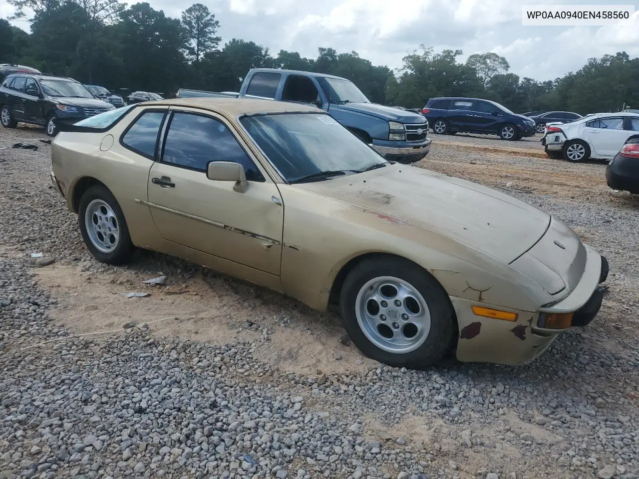 1984 Porsche 944 VIN: WP0AA0940EN458560 Lot: 59191935