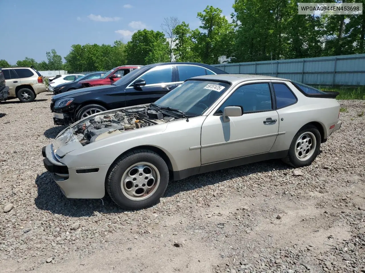 1984 Porsche 944 VIN: WP0AA0944EN453698 Lot: 59757475