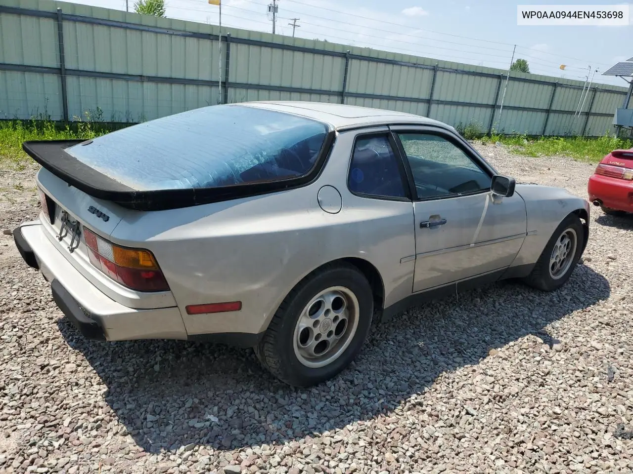 1984 Porsche 944 VIN: WP0AA0944EN453698 Lot: 59757475