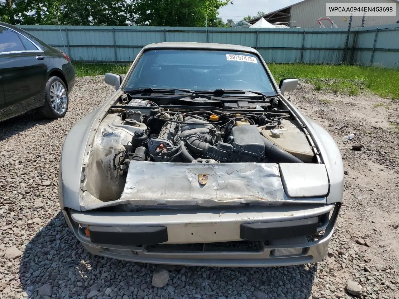 1984 Porsche 944 VIN: WP0AA0944EN453698 Lot: 59757475