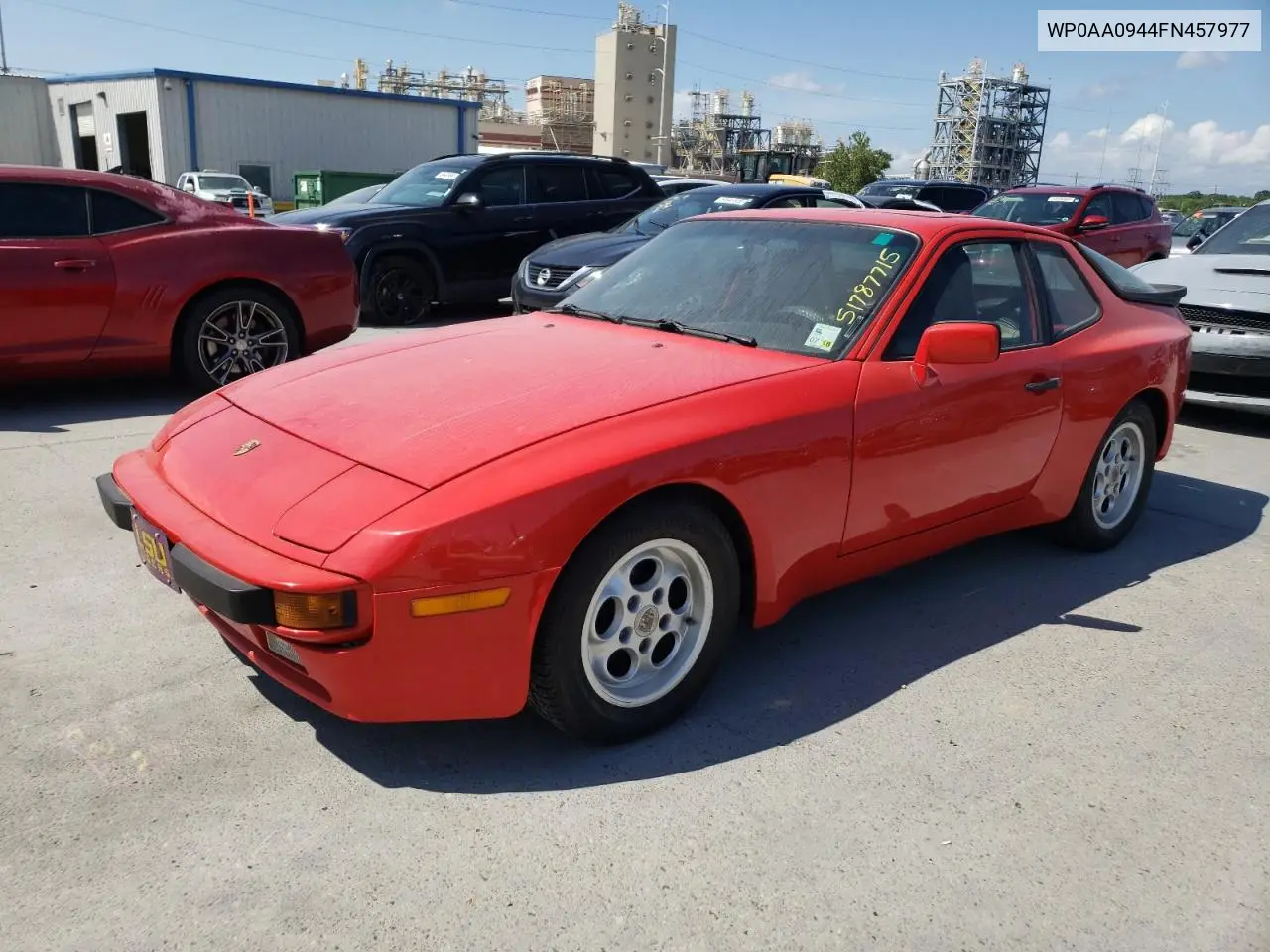 1985 Porsche 944 VIN: WP0AA0944FN457977 Lot: 51787715