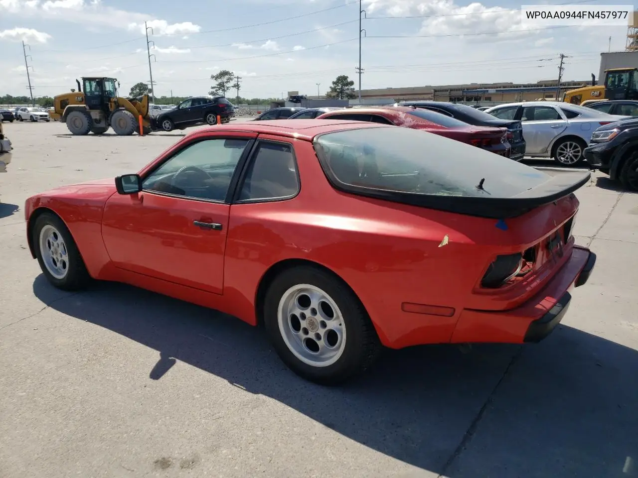 1985 Porsche 944 VIN: WP0AA0944FN457977 Lot: 51787715