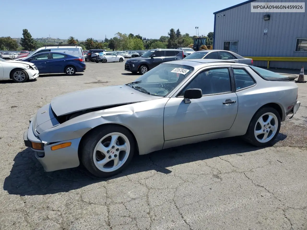 1986 Porsche 944 VIN: WP0AA0946GN459926 Lot: 52357845