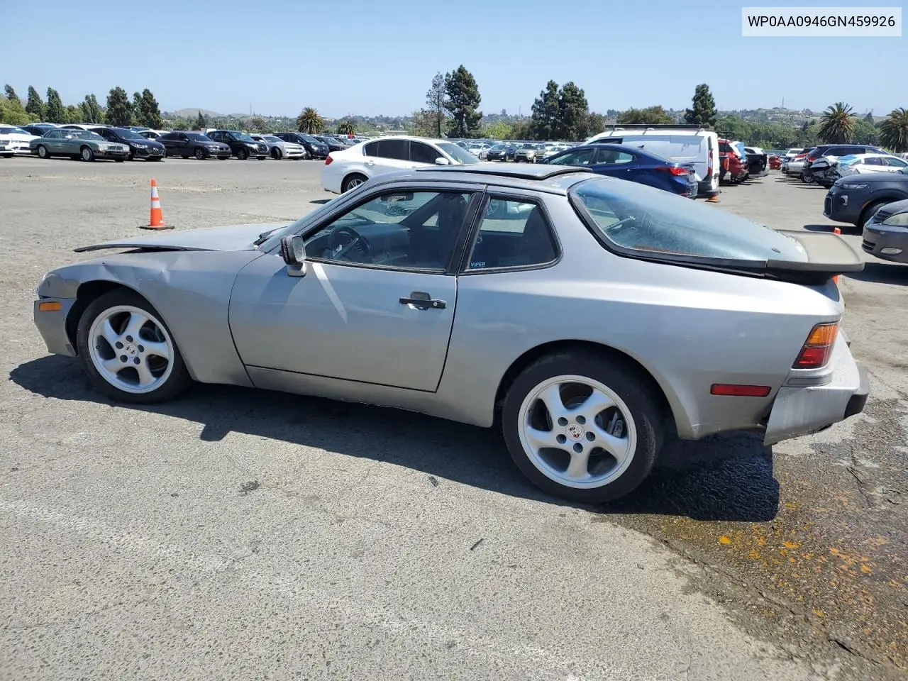 1986 Porsche 944 VIN: WP0AA0946GN459926 Lot: 52357845