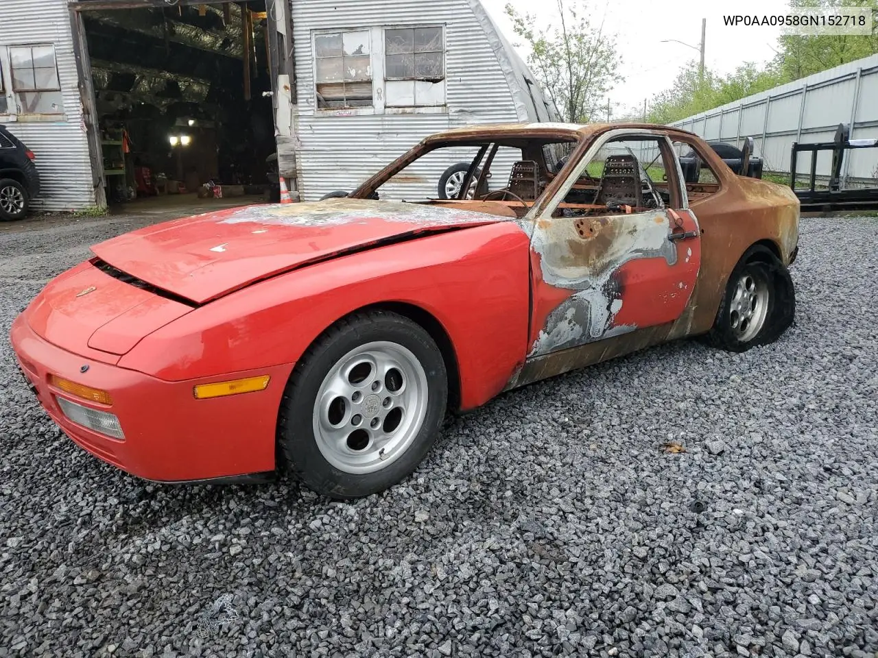 1986 Porsche 944 VIN: WP0AA0958GN152718 Lot: 55963875