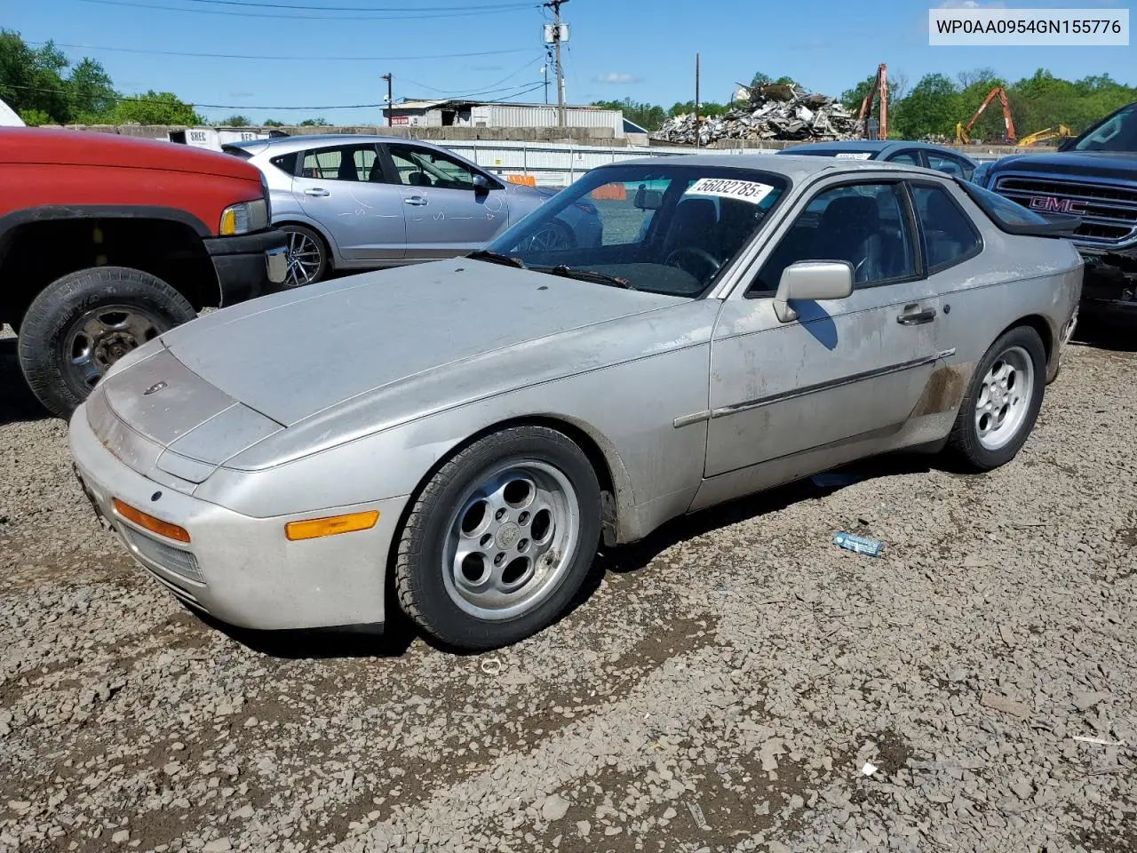 1986 Porsche 944 VIN: WP0AA0954GN155776 Lot: 56032785
