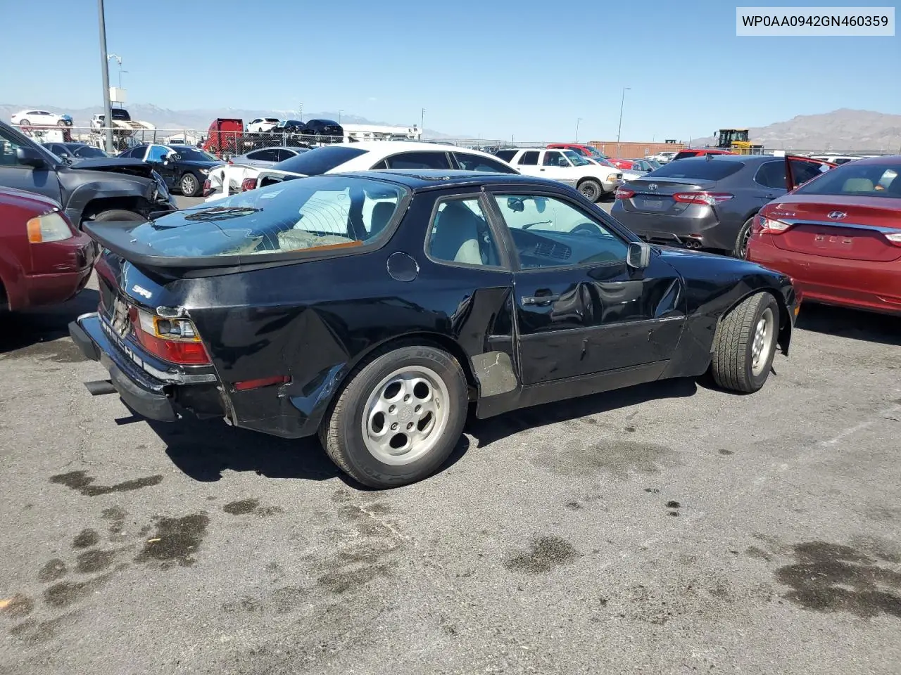 1986 Porsche 944 VIN: WP0AA0942GN460359 Lot: 56519965