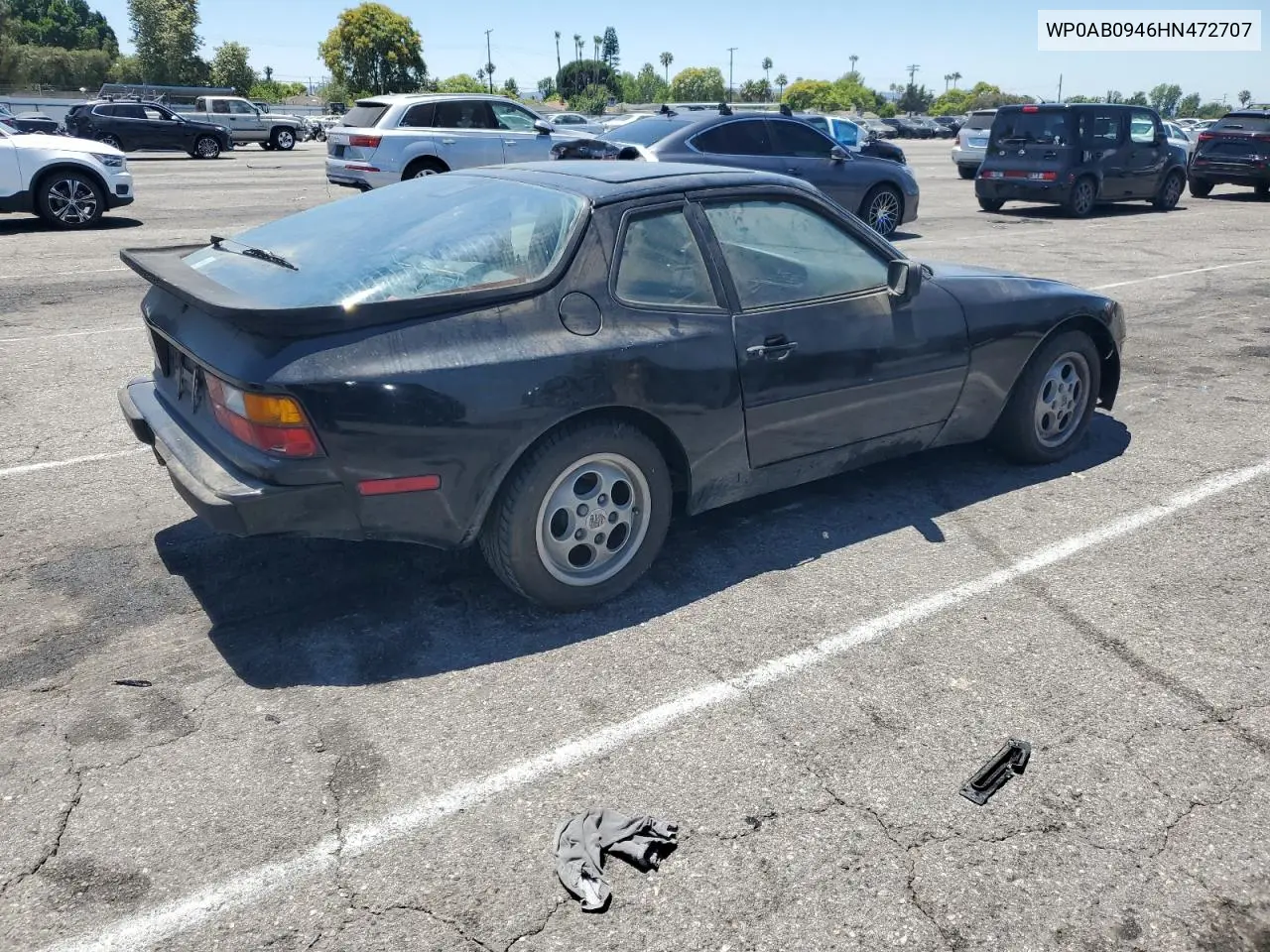 1987 Porsche 944 VIN: WP0AB0946HN472707 Lot: 63153975