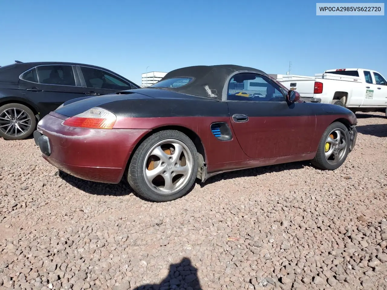 1997 Porsche Boxster VIN: WP0CA2985VS622720 Lot: 50256045