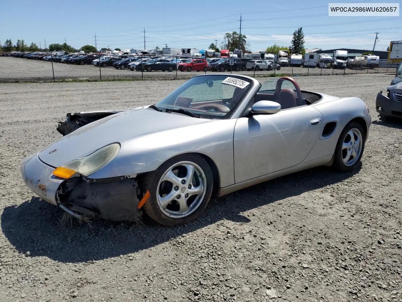 1998 Porsche Boxster VIN: WP0CA2986WU620657 Lot: 55595275