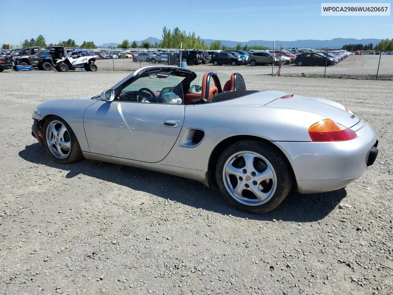 1998 Porsche Boxster VIN: WP0CA2986WU620657 Lot: 55595275