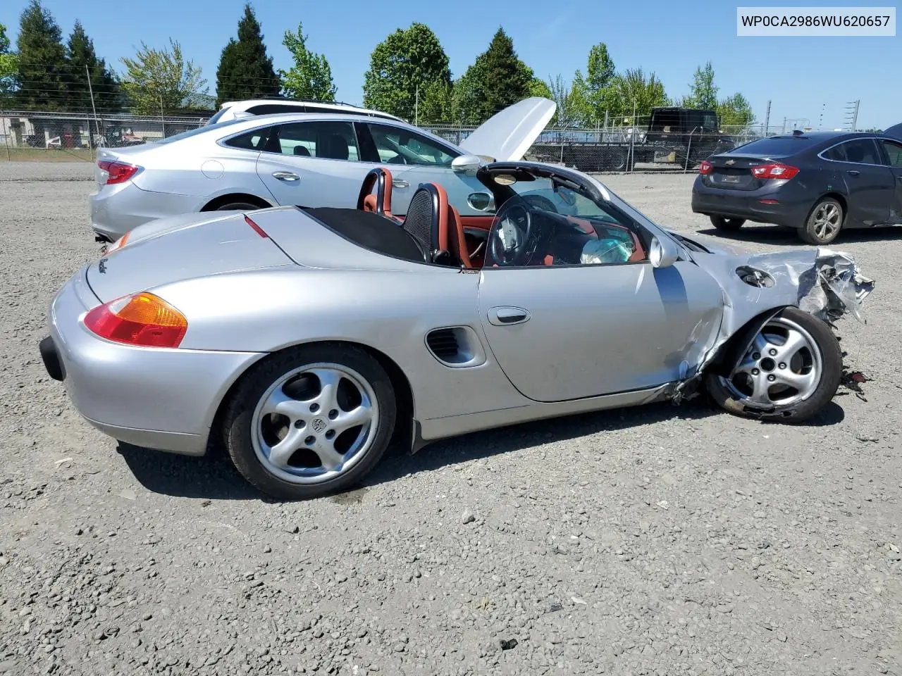 1998 Porsche Boxster VIN: WP0CA2986WU620657 Lot: 55595275