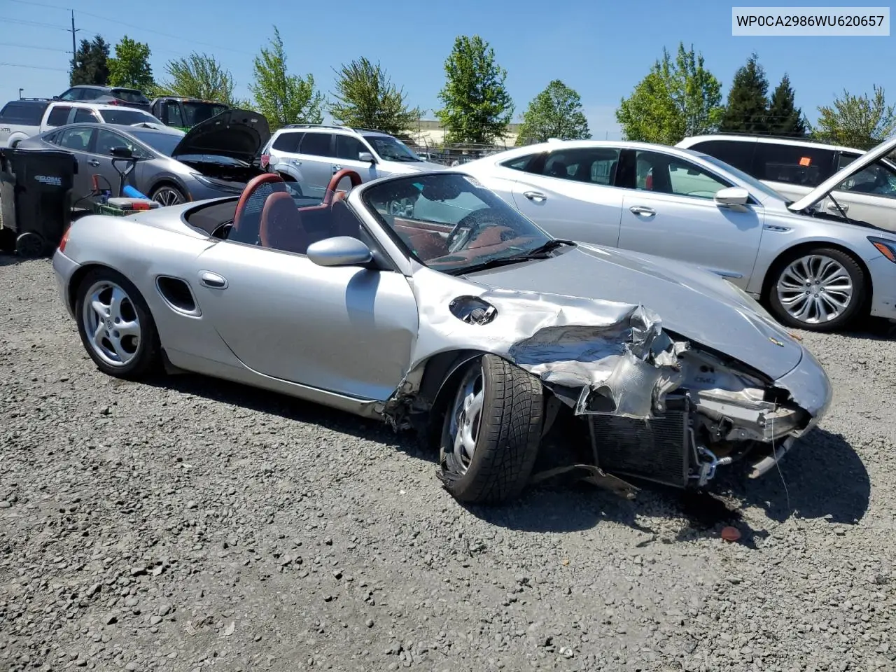 1998 Porsche Boxster VIN: WP0CA2986WU620657 Lot: 55595275