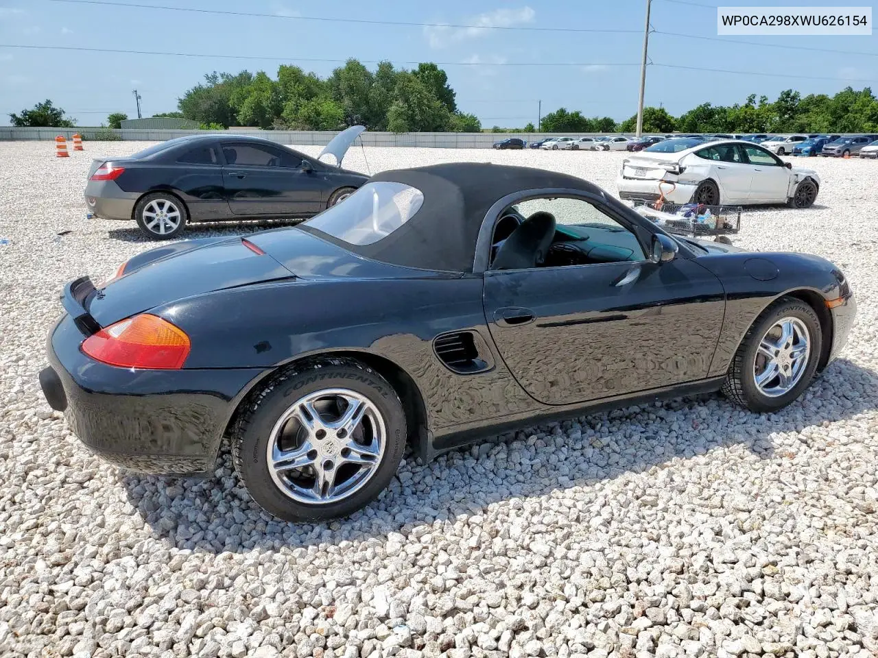 1998 Porsche Boxster VIN: WP0CA298XWU626154 Lot: 61589535