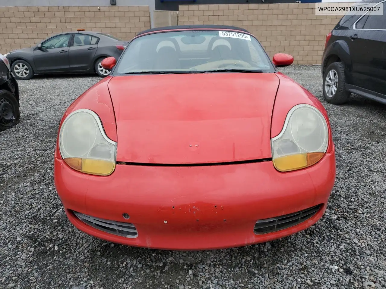 1999 Porsche Boxster VIN: WP0CA2981XU625007 Lot: 53751295