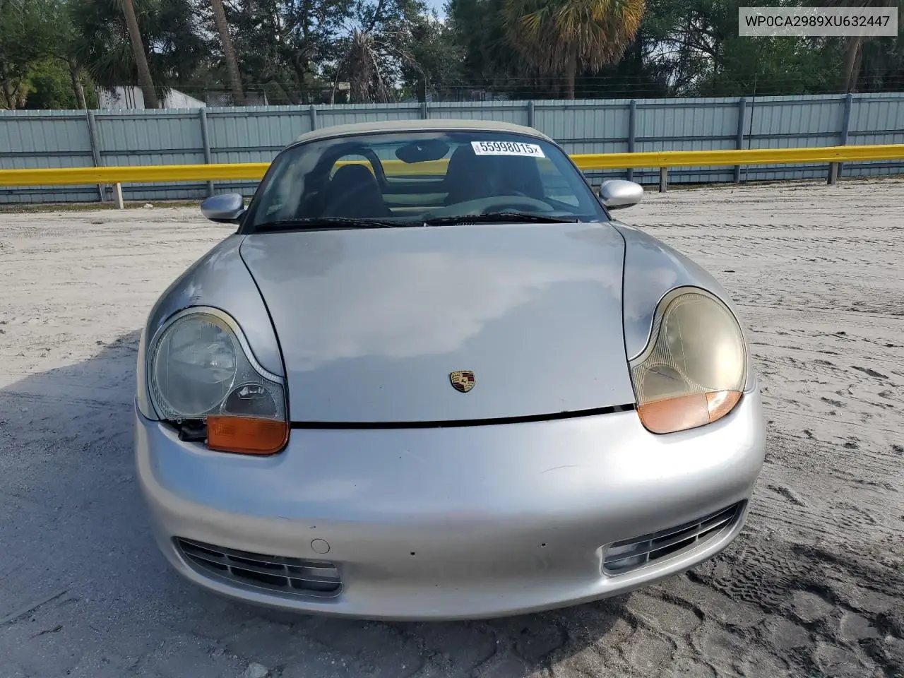1999 Porsche Boxster VIN: WP0CA2989XU632447 Lot: 55998015