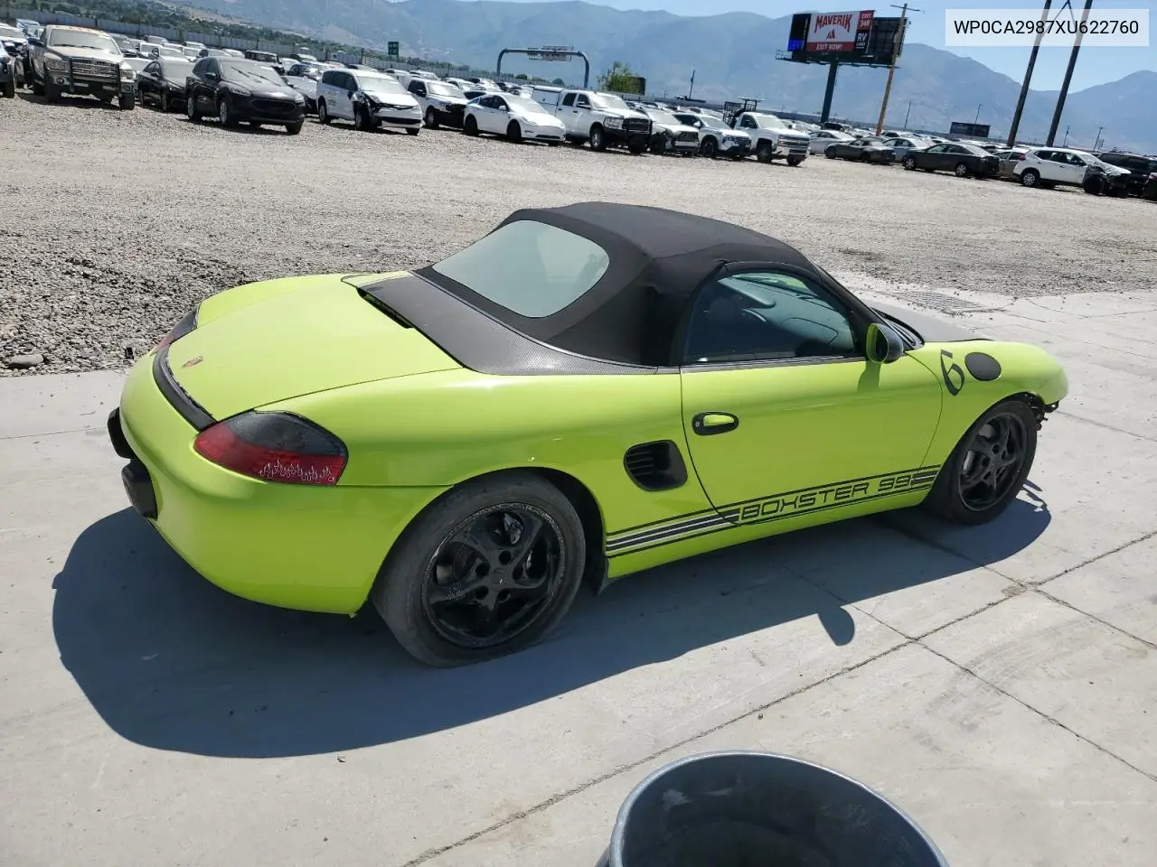 1999 Porsche Boxster VIN: WP0CA2987XU622760 Lot: 59898355