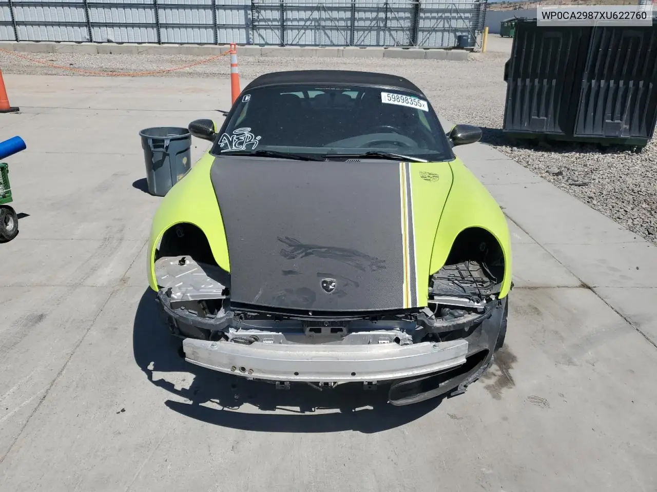 1999 Porsche Boxster VIN: WP0CA2987XU622760 Lot: 59898355
