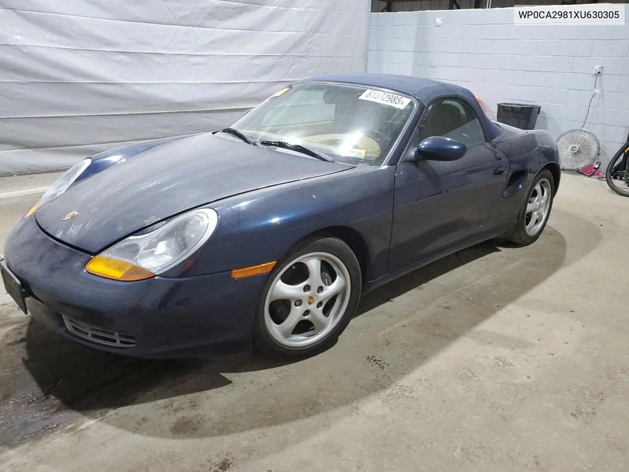 1999 Porsche Boxster VIN: WP0CA2981XU630305 Lot: 61582985