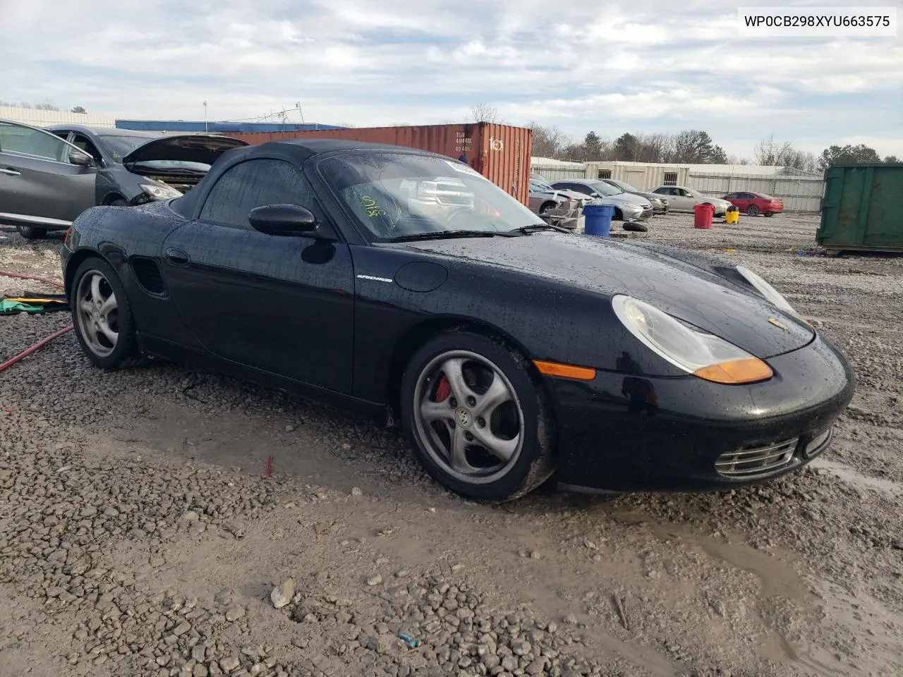 2000 Porsche Boxster S VIN: WP0CB298XYU663575 Lot: 43024005