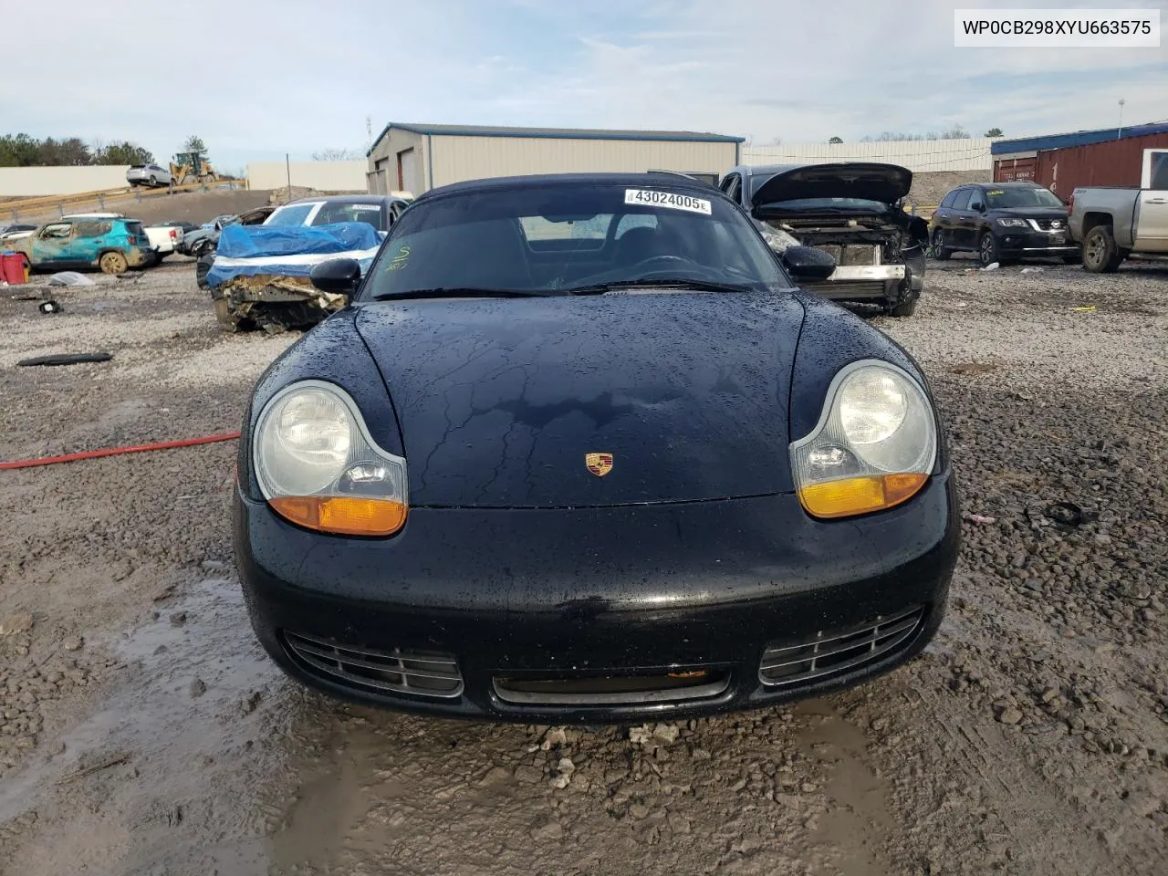 2000 Porsche Boxster S VIN: WP0CB298XYU663575 Lot: 43024005